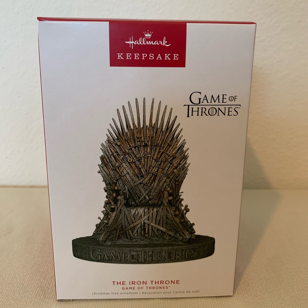 The Iron Throne Game of Thrones Hallmark Keepsake Christmas Tree Ornamet NIB